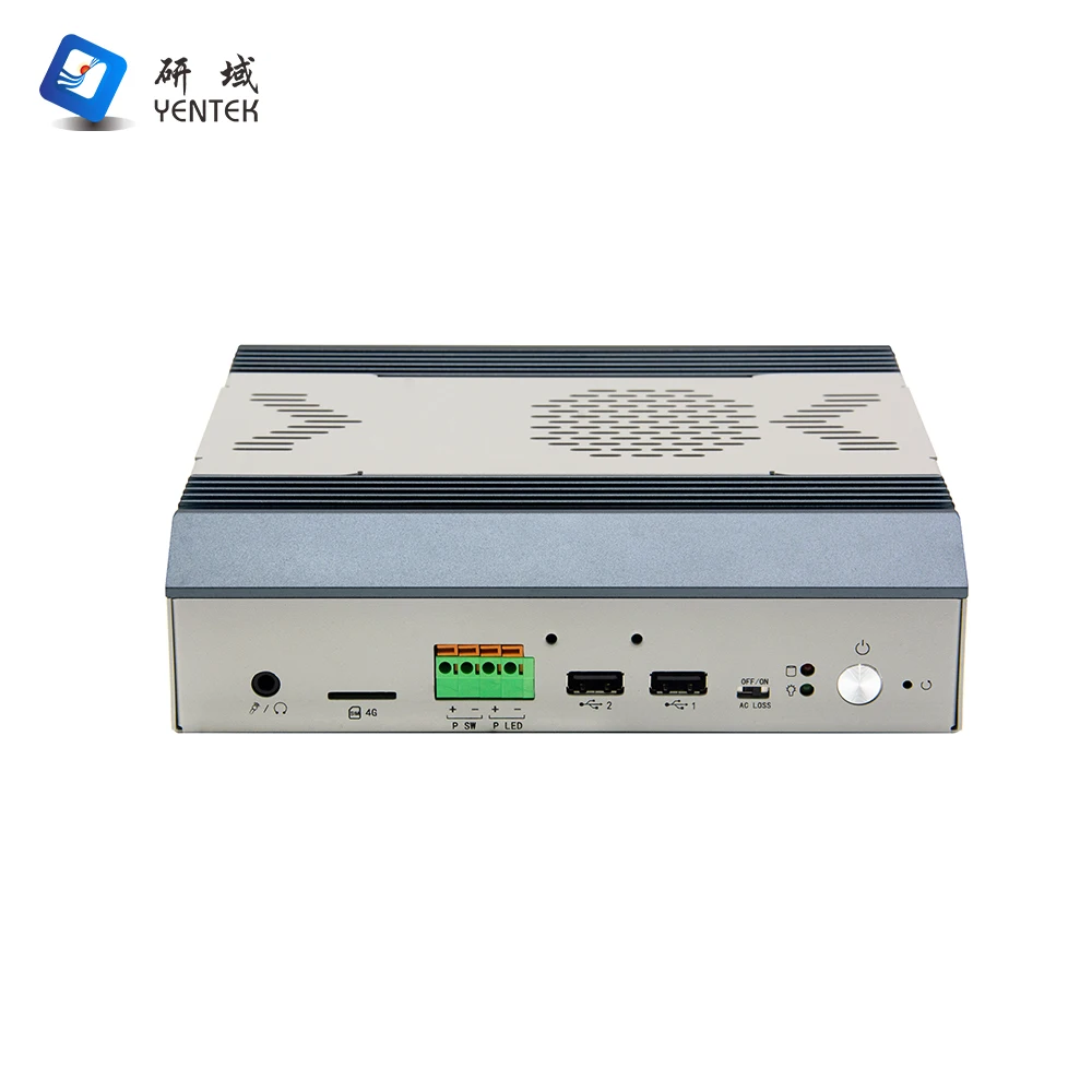 Embedded Intel i5 1235U i7 1255U Desktop Industrial PC 2 DDR4 MSATA M.2 VGA 2 HD 2 RJ45 LAN 2 RS232 COM Fanless Linux Win10
