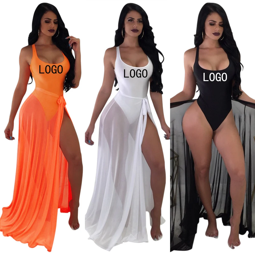 2022 Summer Beach Casual Swim Wear Sexy Woman One Piece Swimming Bikini Backless Bathing Suits For Women