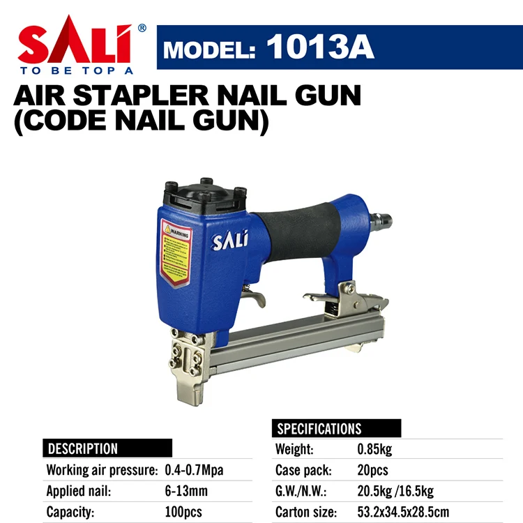 SALI 1013A  Electric decorative air stapler nail gun/brad nailer for furniture