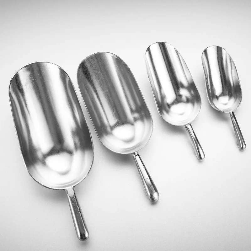 Hot sale zinc alloy ice shovel food flour candy grain bar ice scoop with various sizes
