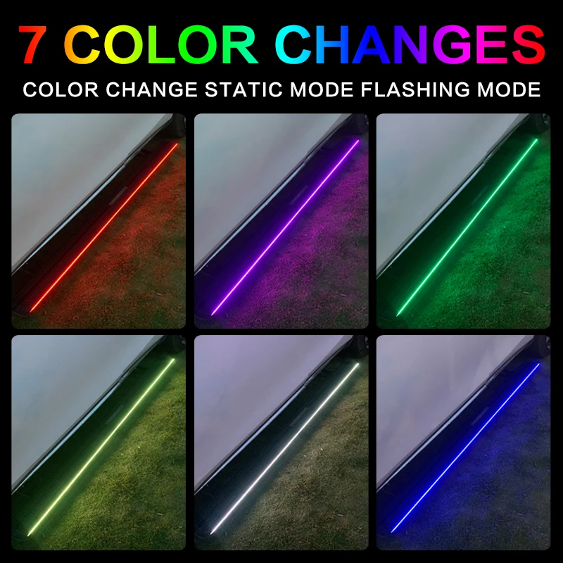 Automatic Electric Power Side Step Running Board Neon Led Light for Cayenne S GTS 2018-2025