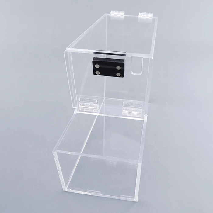 VONVIK Acrylic Candy Dispenser With Notches,Clear Plastic Candy Storage Box