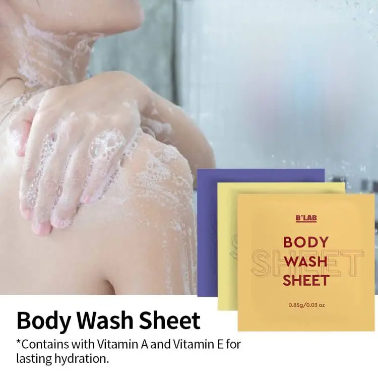 Private label biodegradable travel papers dry soap sheets dissolvable body wash bath coconut paper soap sheets