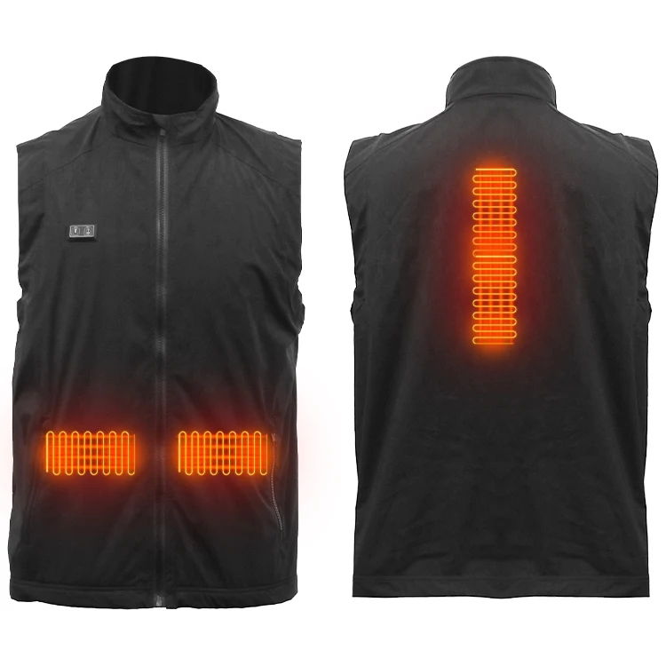 China Factory custom OEM economic Light Weight smart button temperature control battery operated clothing heating