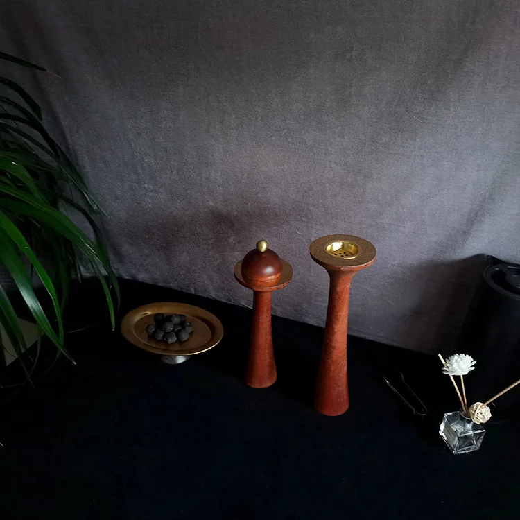 Arabic wood incense burner sweet tray for Ramadan gift