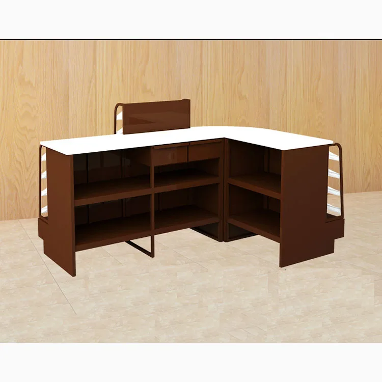 Hot sale Retail Convenience Store Popular Supermarket Grocery Checkout Counter Cashier Desk