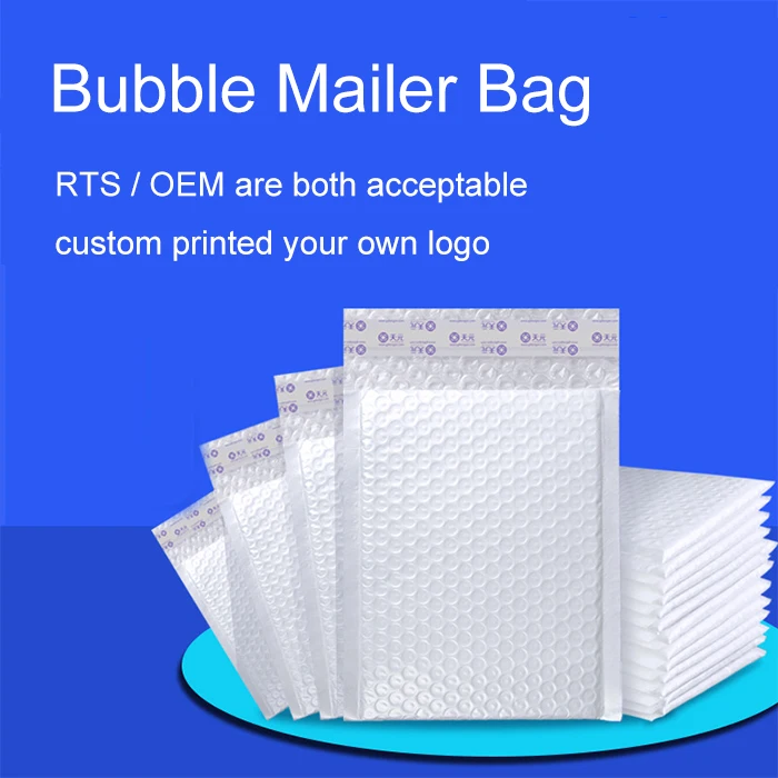 Hotsale Waterproof  Custom ECO Poly Yellow Kraft Paper Bubble Mailer Bag Express Delivery Packing Bag Self Adhesive Envelope Bag