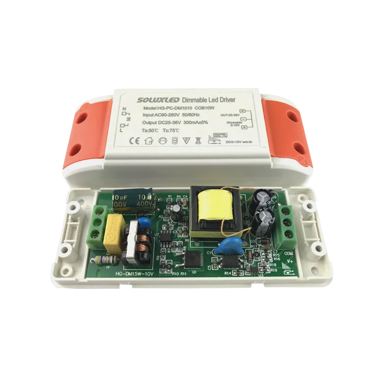 0-10V dimmable led driver 10W 300ma 350ma