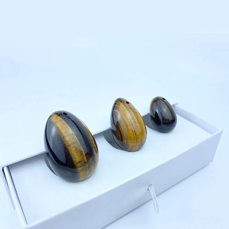 
Brown Natural Jade Carnelian Yoni Egg Kegel Balls Vaginal Egg Massager 