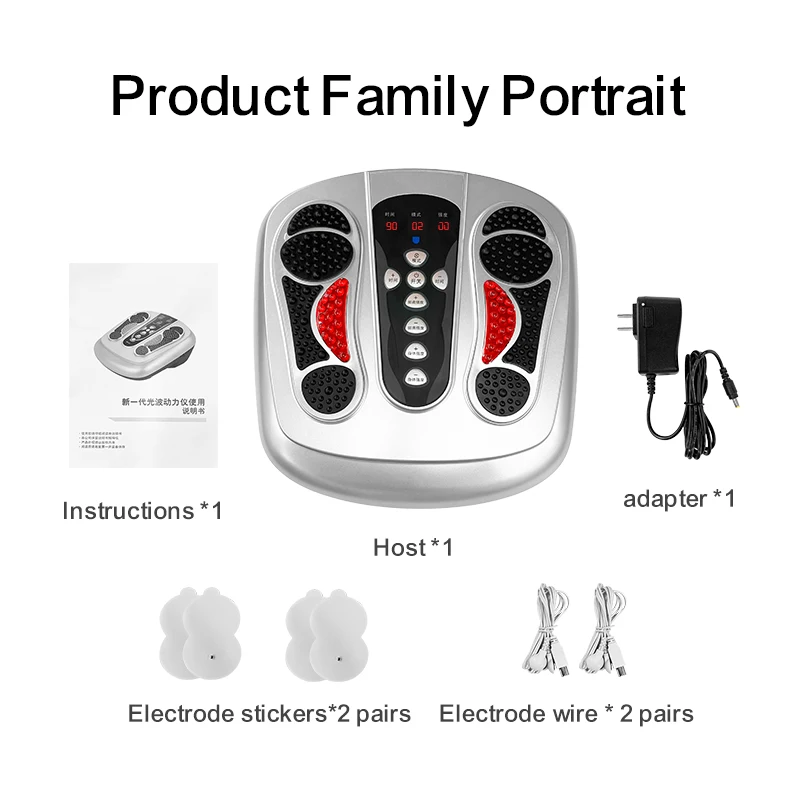 Eco-friendly Portable Folding Blood Circulation Muscle Training Acupuncture Pulse Ems Electric Foot Massager Foot Machine