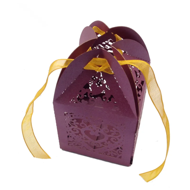 Factory Wholesale Custom Small Paper Box for Candy Chocolate Wedding Favor & Perfume with Embossing Matt Lamination & UV Coating