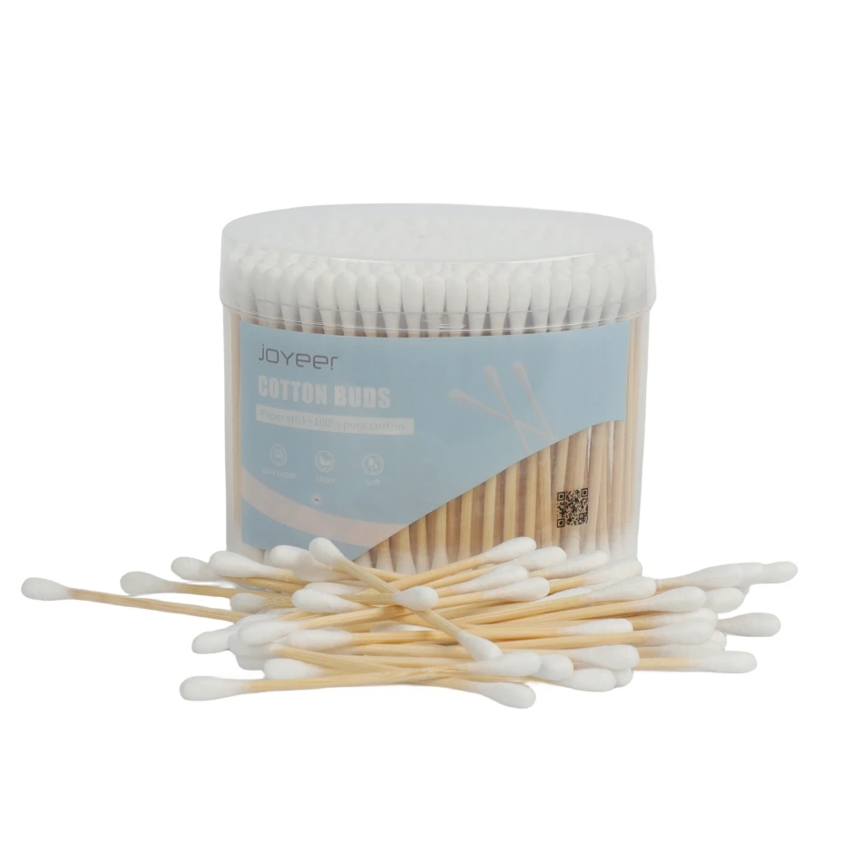 Zero Waste Eco Friendly Ear Swabs 500pcs Bamboo Cotton Buds Cotton Swabs Double Tipped