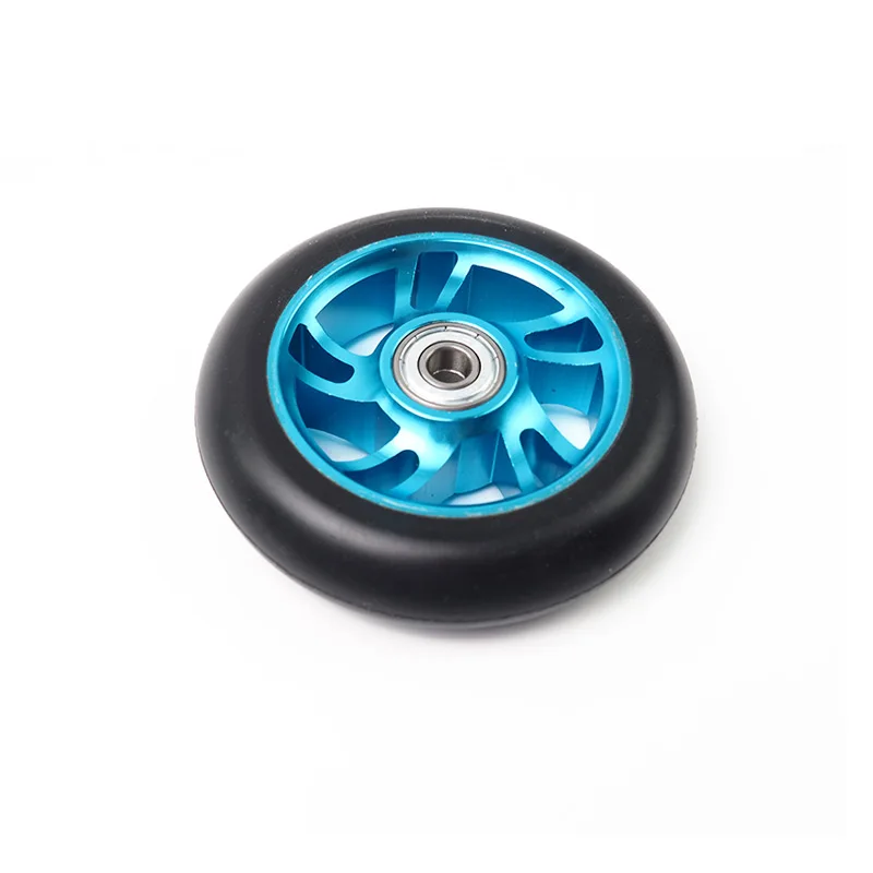 4 inch 100mm pu pro stunt scooter wheel100mm-125mm aluminum center rubber scooter wheels