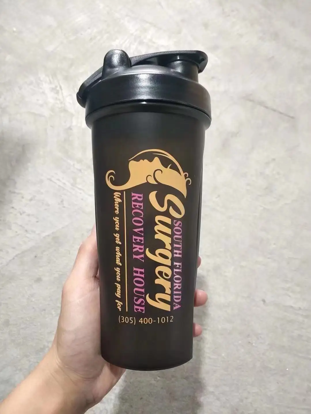 Wholesale BPA Free Plastic Shakers Cup Gym Blend Protein Shaker Bottle Blender with Mixer Ball