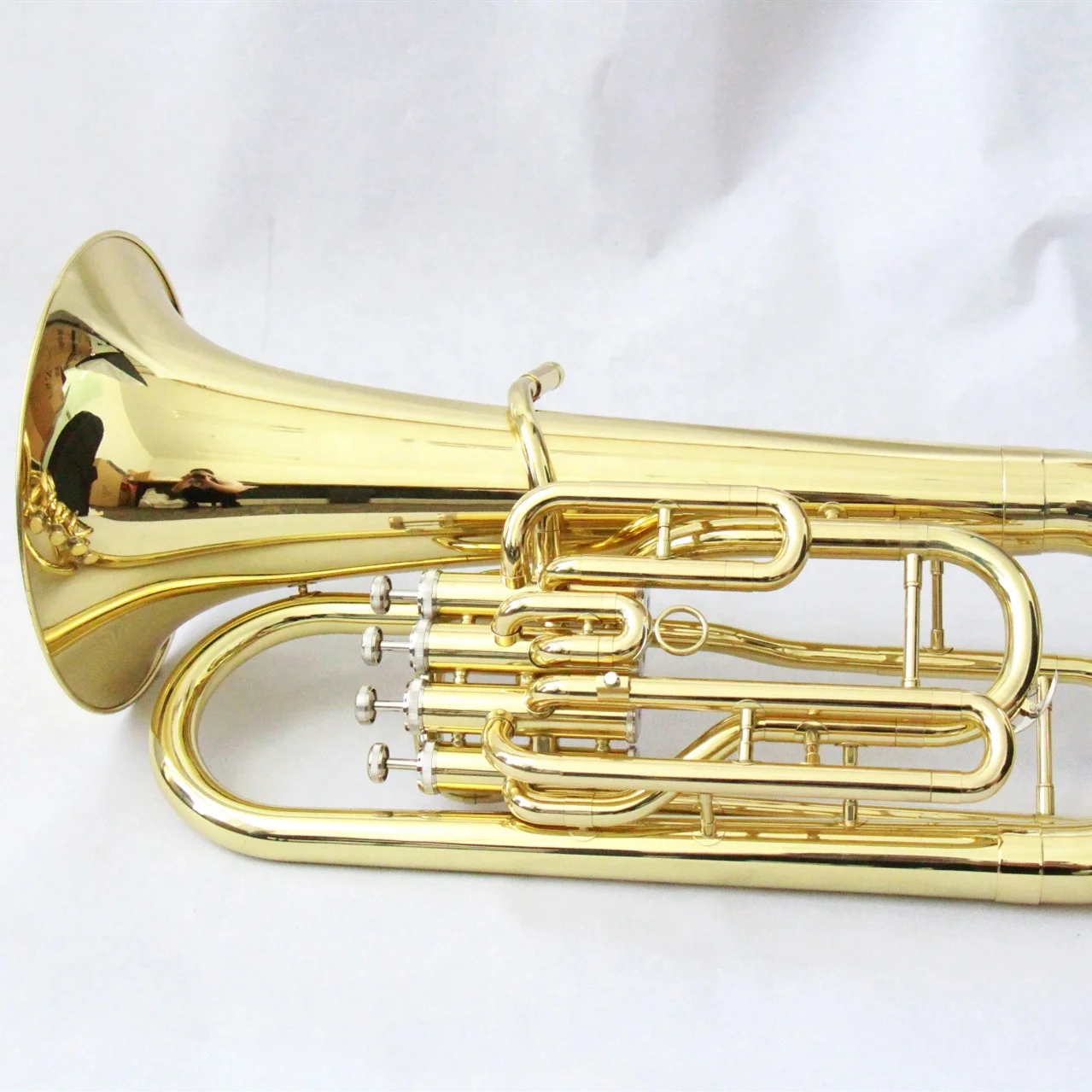 Factory Price Euphonium Horn High End Euphonium Instrument Gold Lacquered Wholesale Brass Instruments 4valves Euphonium