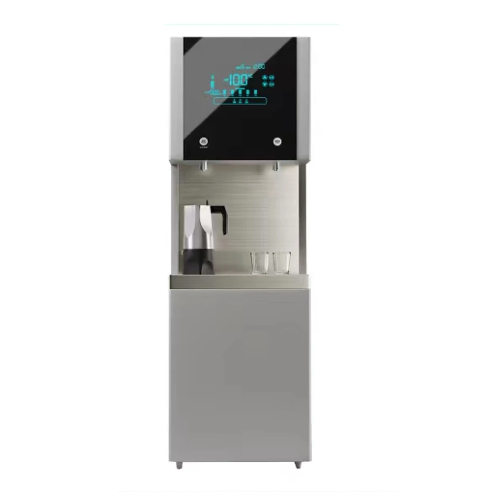 Commercial large-capacity hot and cold water dispenser electric stainless steel vertical water purifier