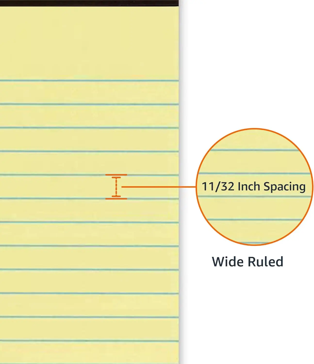 Custom Same Style As Amazon Basics logo with Letter & Legal  Wide Ruled Lined Writing Note Pads with Perforate line