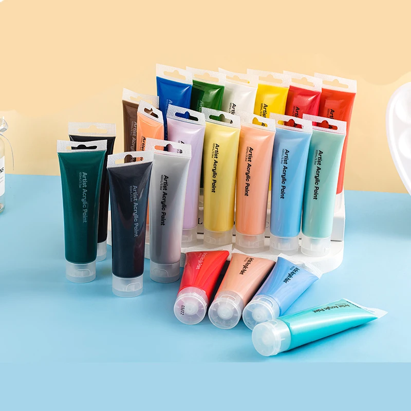 W & K 3d белый нетоксичный металл на водной основе пакистанские акриловые краски набор 48 цветов