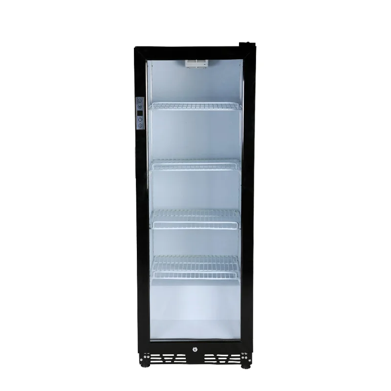 GS-183W 183L 130w drinks refrigeration showcase commercial single glass door beverage showcase cooler upright display freezer
