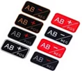 High Quality Custom Eco-Friendly Silicone Patch Rubber Tag Blood Type Label for Clothing