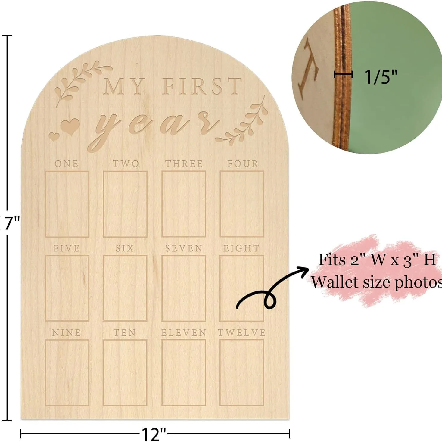 Прямая заводская цена первый год фоторамка веха доска детская 1-й День рождения Детские украшения