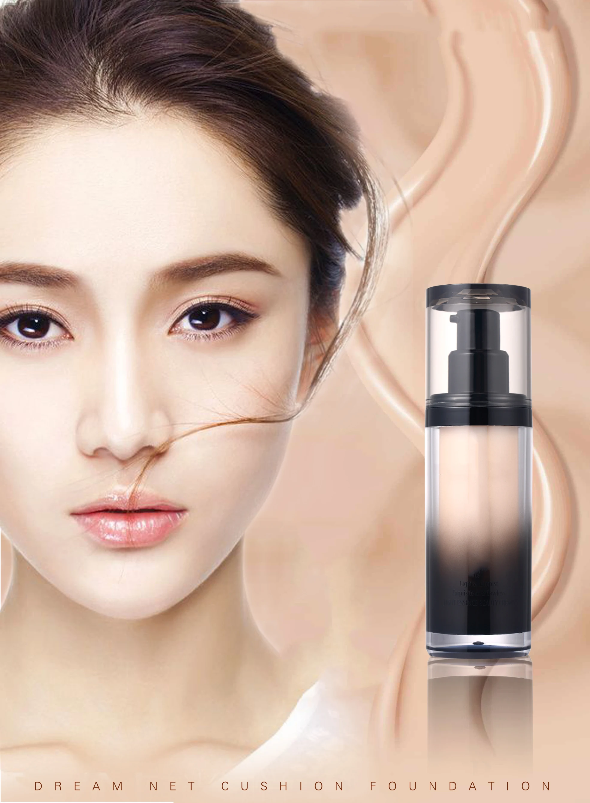  Private Label Full Coverage Fit Me Make Up Waterproof Makeup Liquid Foundation For Black