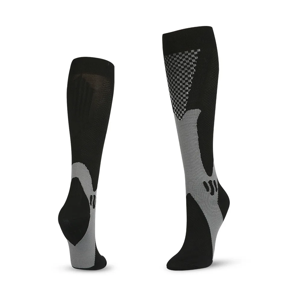 Professional custom sports long tube mountaineering riding marathon running compression men socks stockings