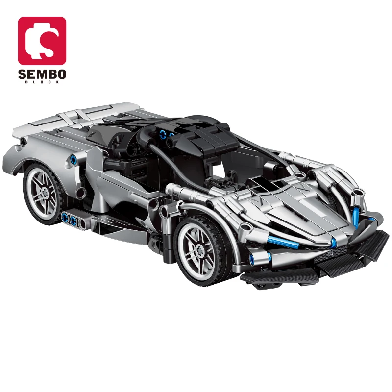 Конструктор SEMBO 701055 384 шт. 1:18, Обучающие сборные блоки «сделай сам», кирпичи, гоночный автомобиль, Детский конструктор, набор игрушек
