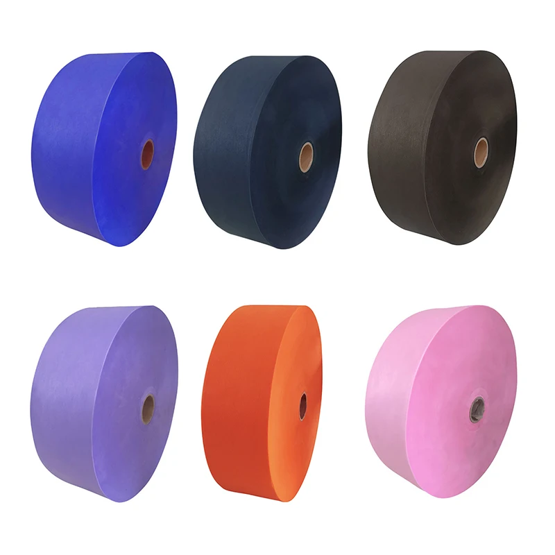
Chinese factory 100% polypropylene pp sms ss non-woven fabric nonwoven fabric roll raw material for mask 