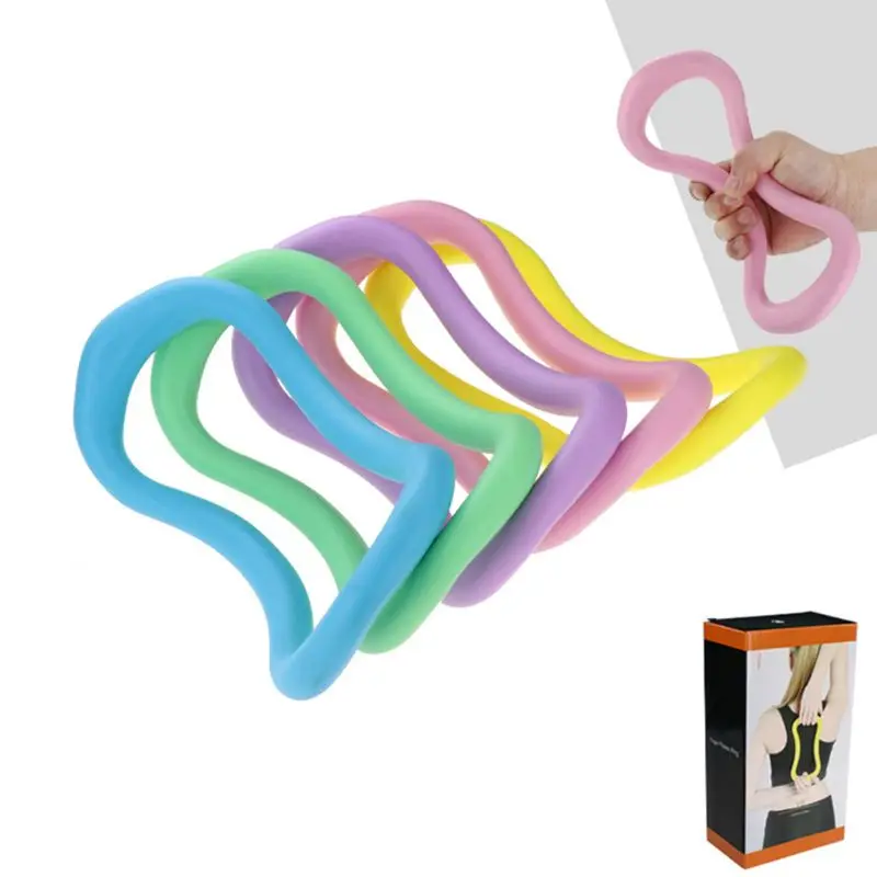 Кольцо для йоги пилатеса спортивное оборудование аксессуары фитнеса тренировочное кольцо открытые плечи массаж Аксессуары