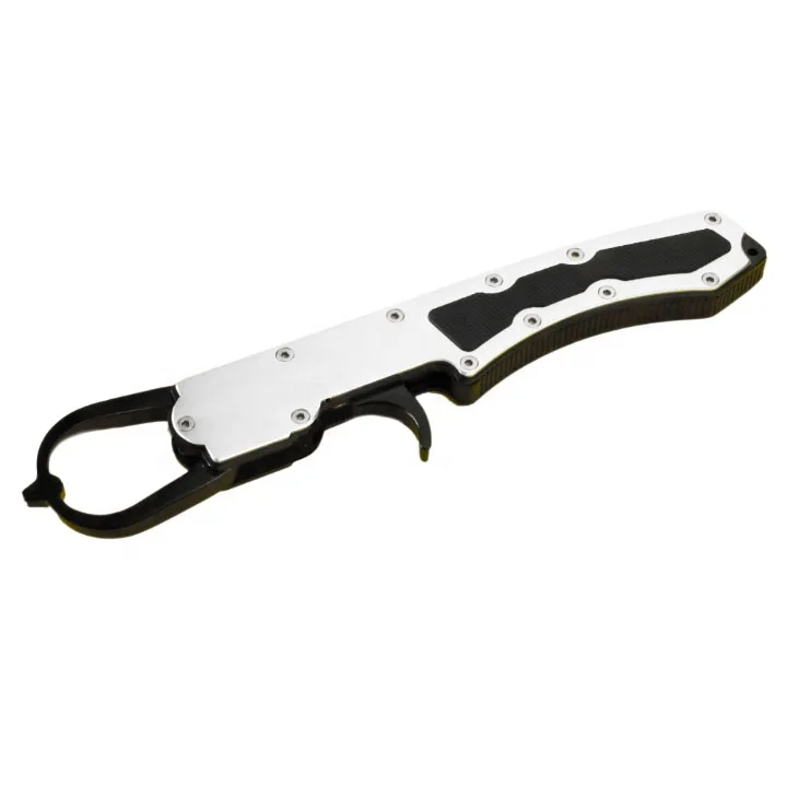 CNC 9.3 inch Double-Opener Aluminum Fishing Lip Grip,with Built-in rubber Non-slip device,for lure\ boating fishing, tools