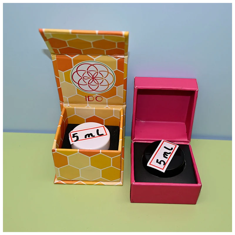 Glass Jars Or Cosmetics Packaging Boxes Concentrated  Container Glass Jar Paper Packaging Box With Cover