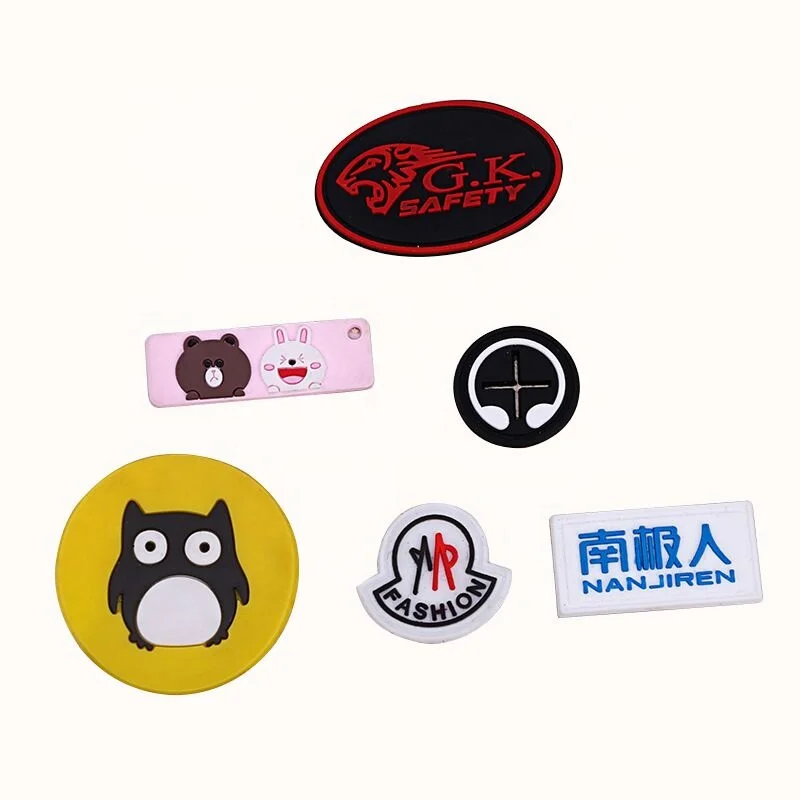 Logo Label Garment Labels Garment Shoes Bag Suitcase Accessories for Bags Custom Soft PVC Rubber Hot Selling Eco-friendly 3d