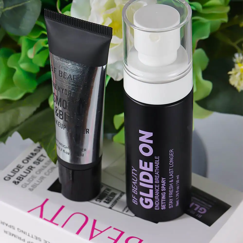 Waterproof Makeup Hydrates Setting Spray Waterproof Smooth Blur Primer Makeup Primer Glide On Smooth Blur Face Set