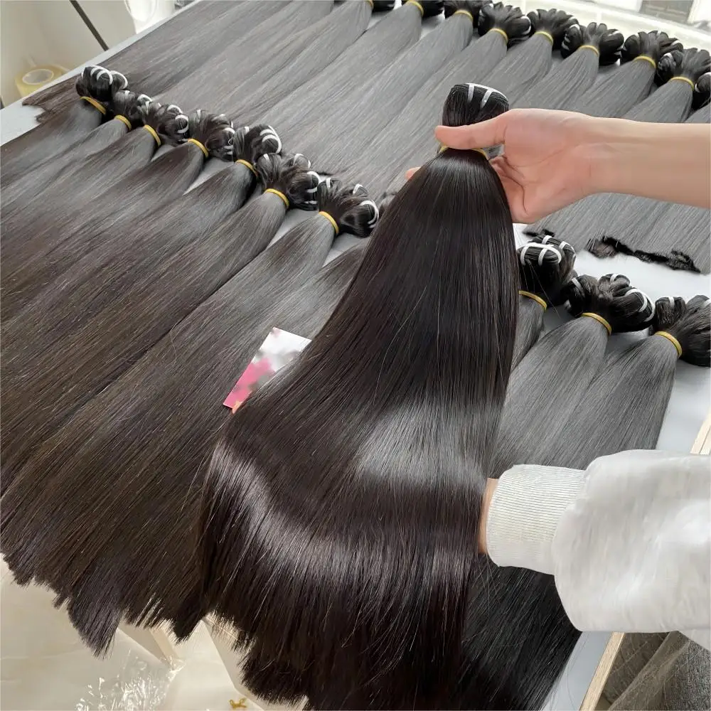 12A grade Raw Virgin Vietnamese Hair Bundles, Extention Hair Weaves Bundles Peruvian and Brazilian Human Hair