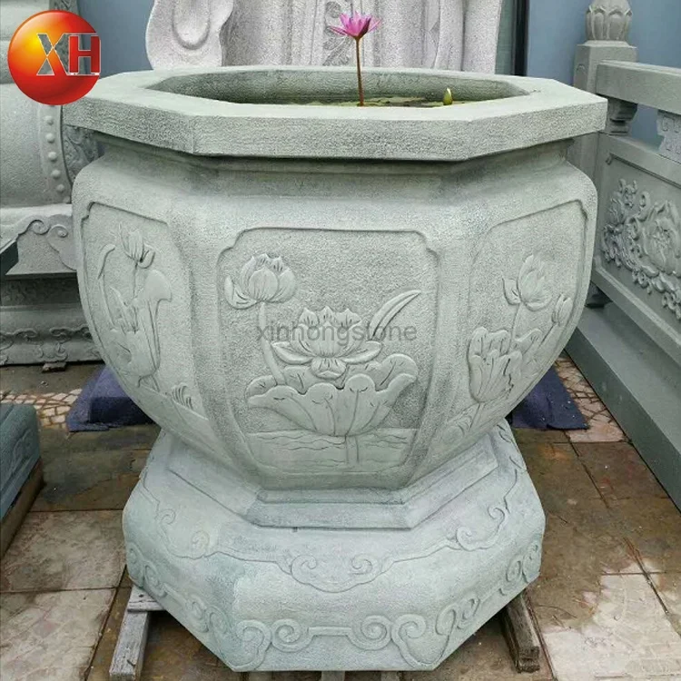 Горшки для растений из натурального камня ручной
