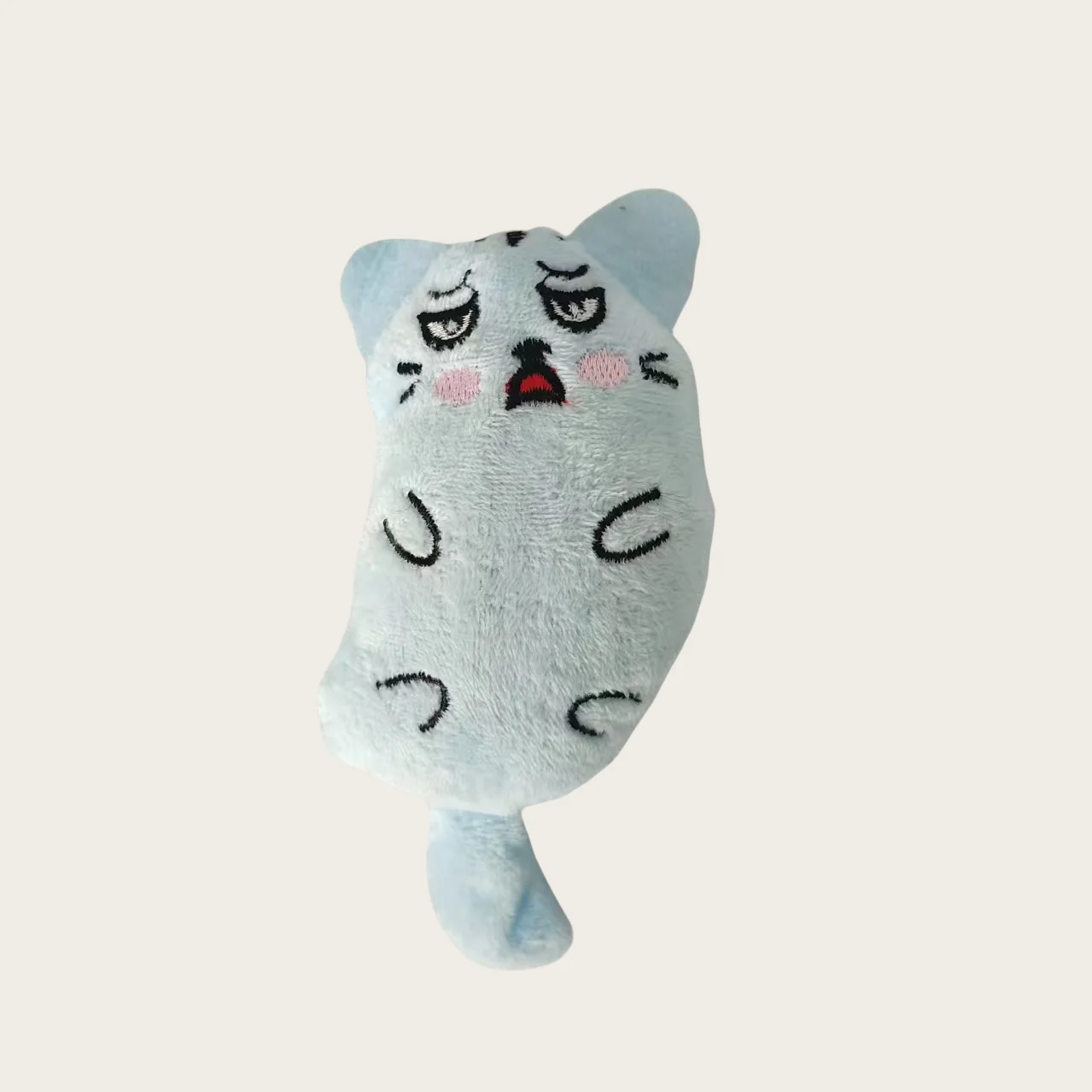 Cartoon Cat Mint Ball Toy Teeth Cleaning Bite Resistant Relieve Boredom Young Self Fun Licking Happy Pet Plush