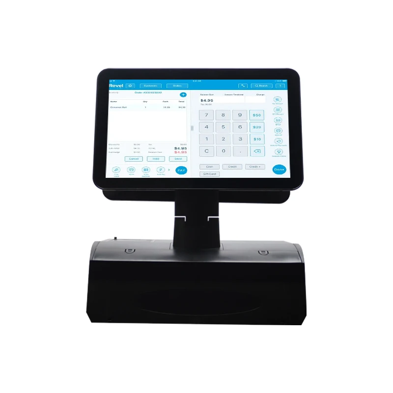 Wholesale 15.6 inch Pos System Dual Touch Screen Android Desktop All in One Cash Register Machine Epos Terminal
