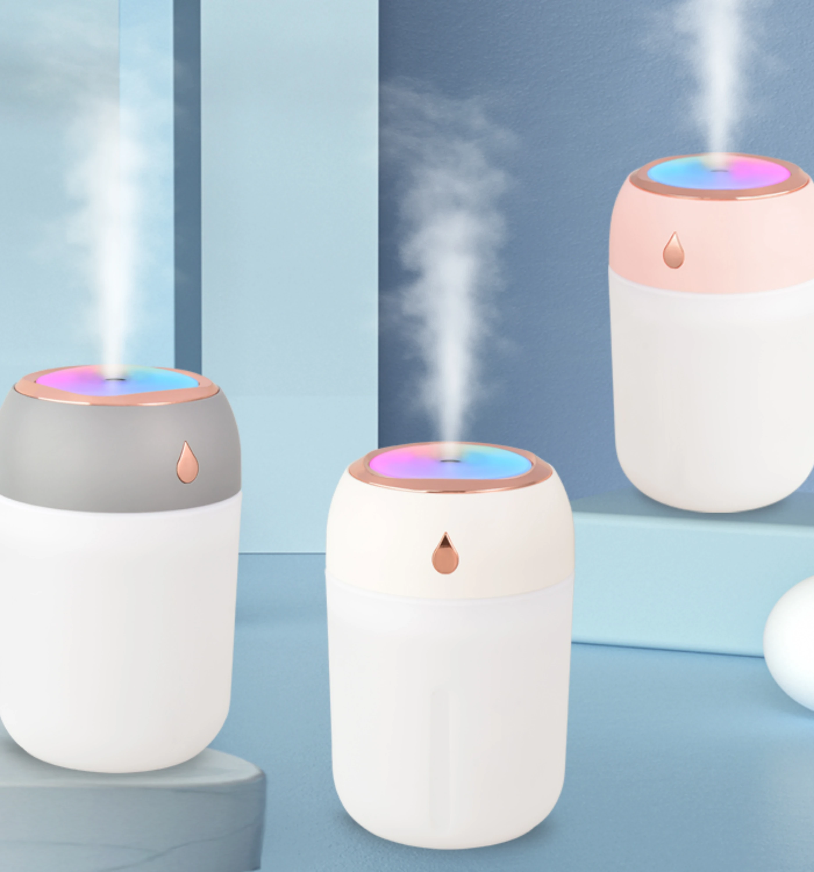 Silent Portable Ultrasonic Humidifier & Essential Oil Diffuser with Aromatic Spray for Home & Hotel Aromatherapy Humidifying