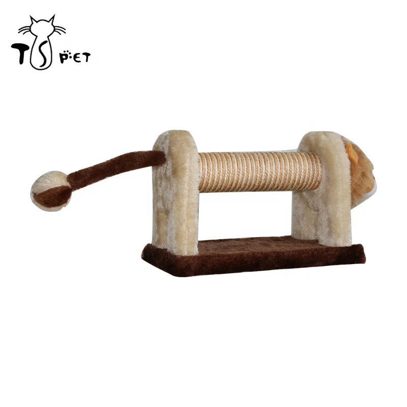 Новый дизайн, милая Когтеточка, кровать, дерево для кошек с головой животного, игрушка для домашних животных
