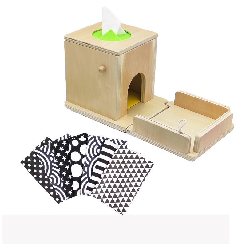 Carrot Harvest Object Permanence Coin Tissue Box Wooden Toy Baby 4 for 1 Montessori Educational Toy Fine Motor Skills