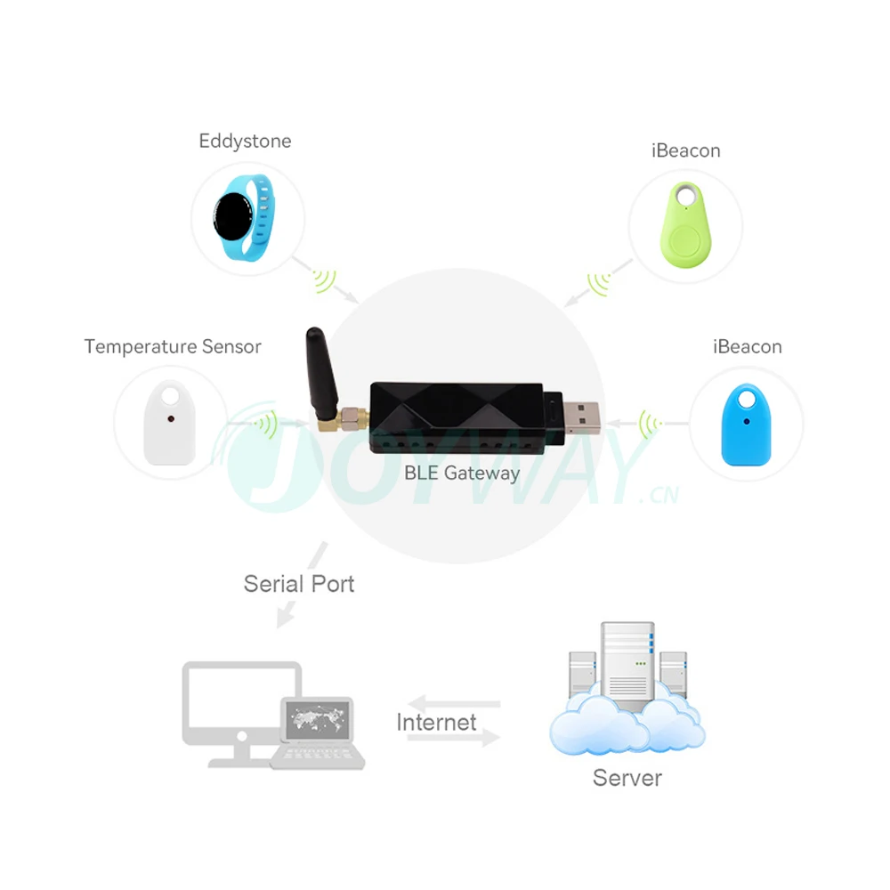 Long Range Wifi Wireless Ble Smart BT Gateway For Recive iBeacon Data
