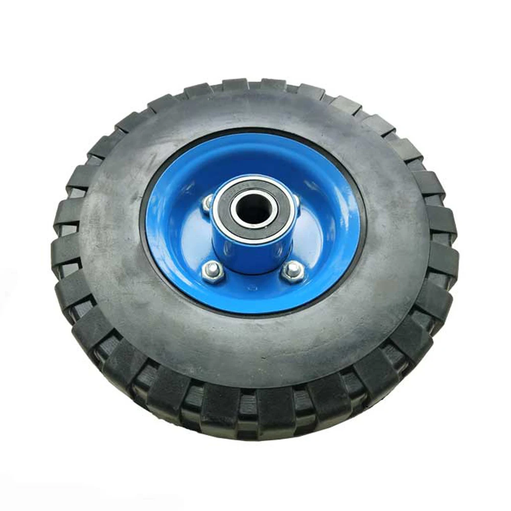 Тележка для тяжелого прицепа 10 дюймов твердое колесо со стальным ободом и резиновой