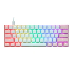 custom doubleshot transparent keycaps 61 keys mini russian keyboard diy hot swap usb wired gaming mechanical keyboards