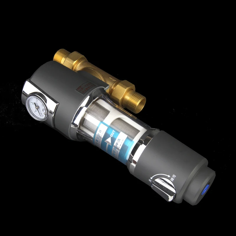 factory price 40 micron whole house backwash water filter with Scrapper