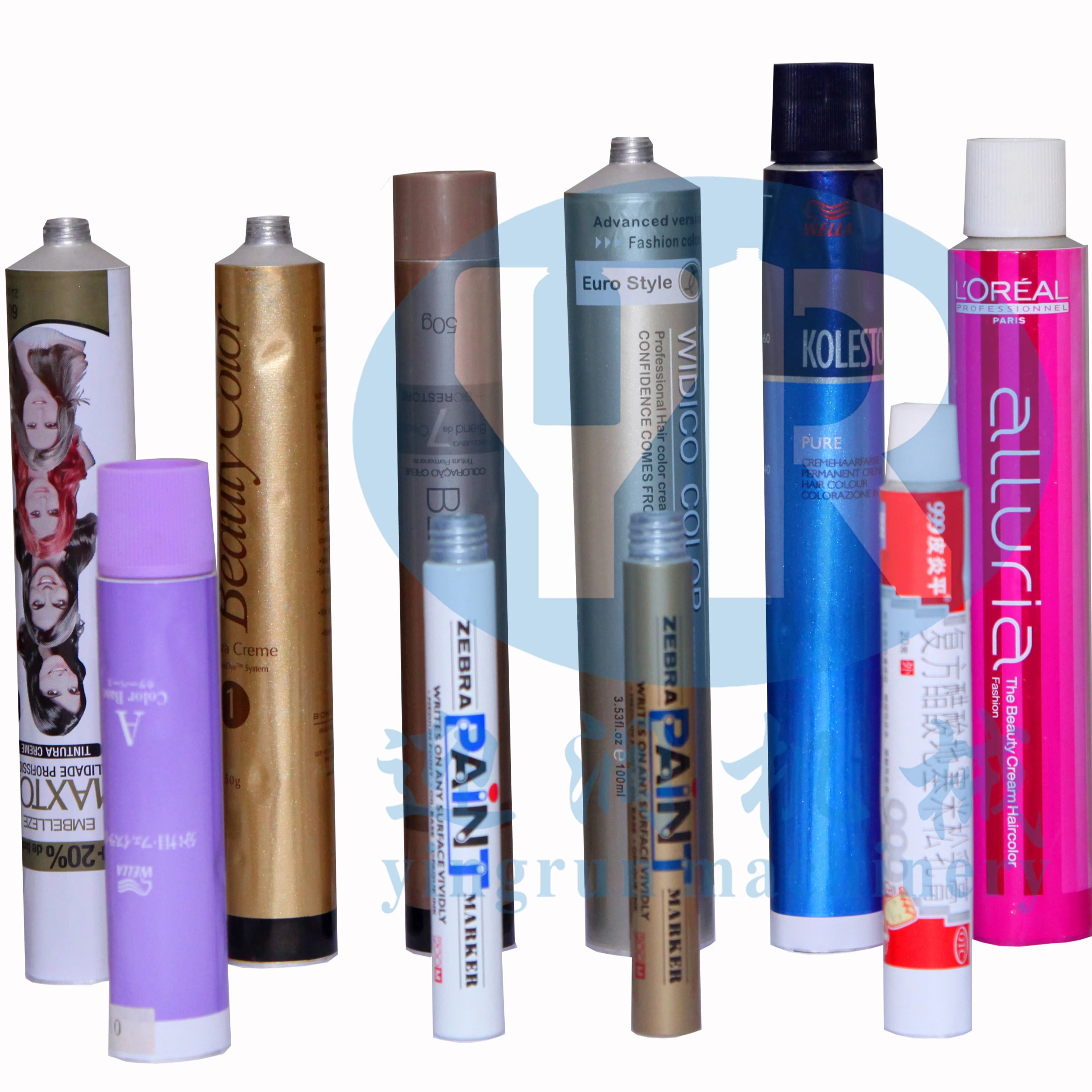 Aluminum Cosmetic Collapsible Soft Tube Making Line Production machines