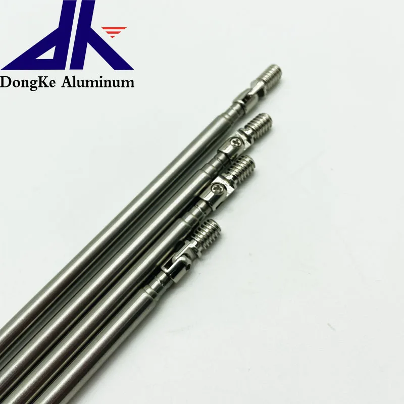 Stainless Steel Telescopic Pole tv antenna with male screw signal  reception extension pole for connect