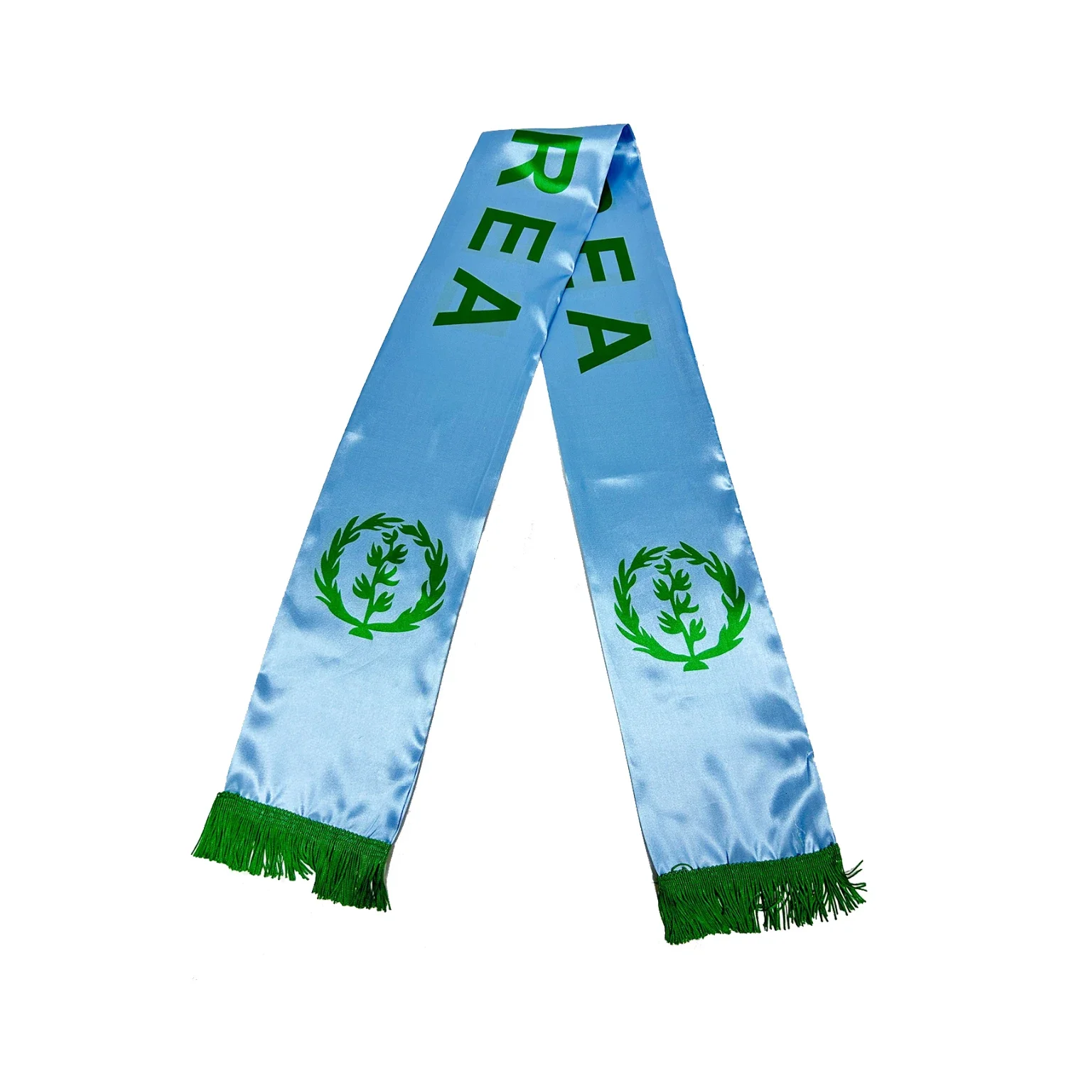 Factory Directly Sale Eritrea Scarf Flag 180x13cm Double sided printing Eritrea Scarf Flag Hanging Neck Satin Polyester