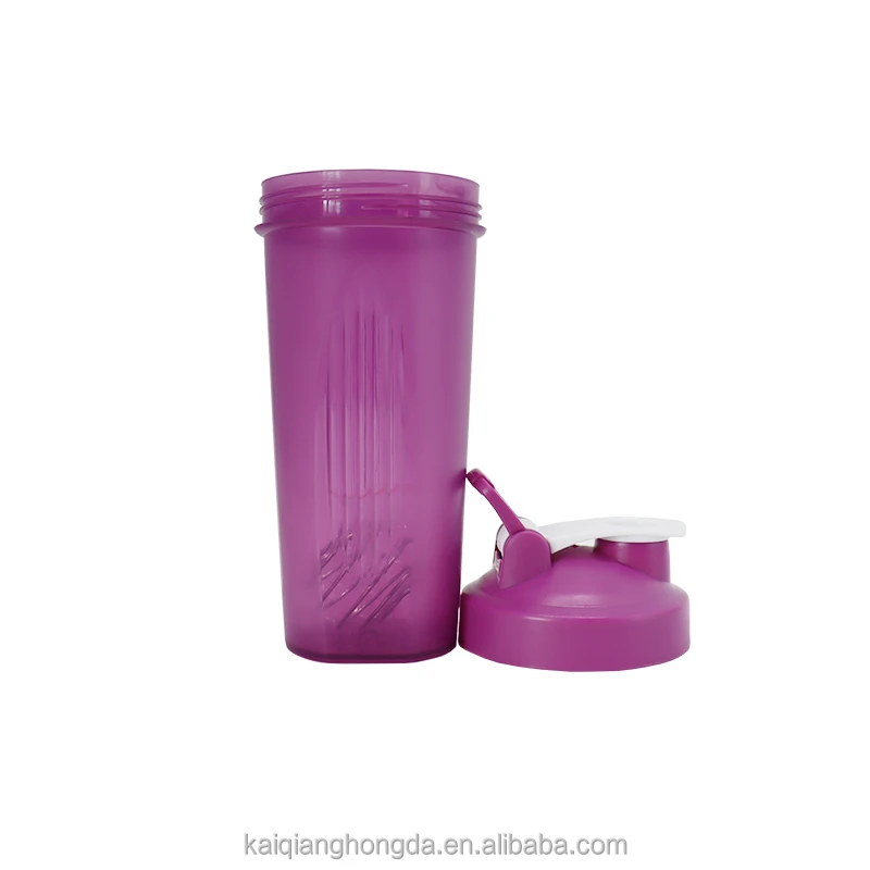 600ml BPA-Free Plastic Sport Cup Custom Logo Color Fitness Proteins Shake Water Bottle PP Material