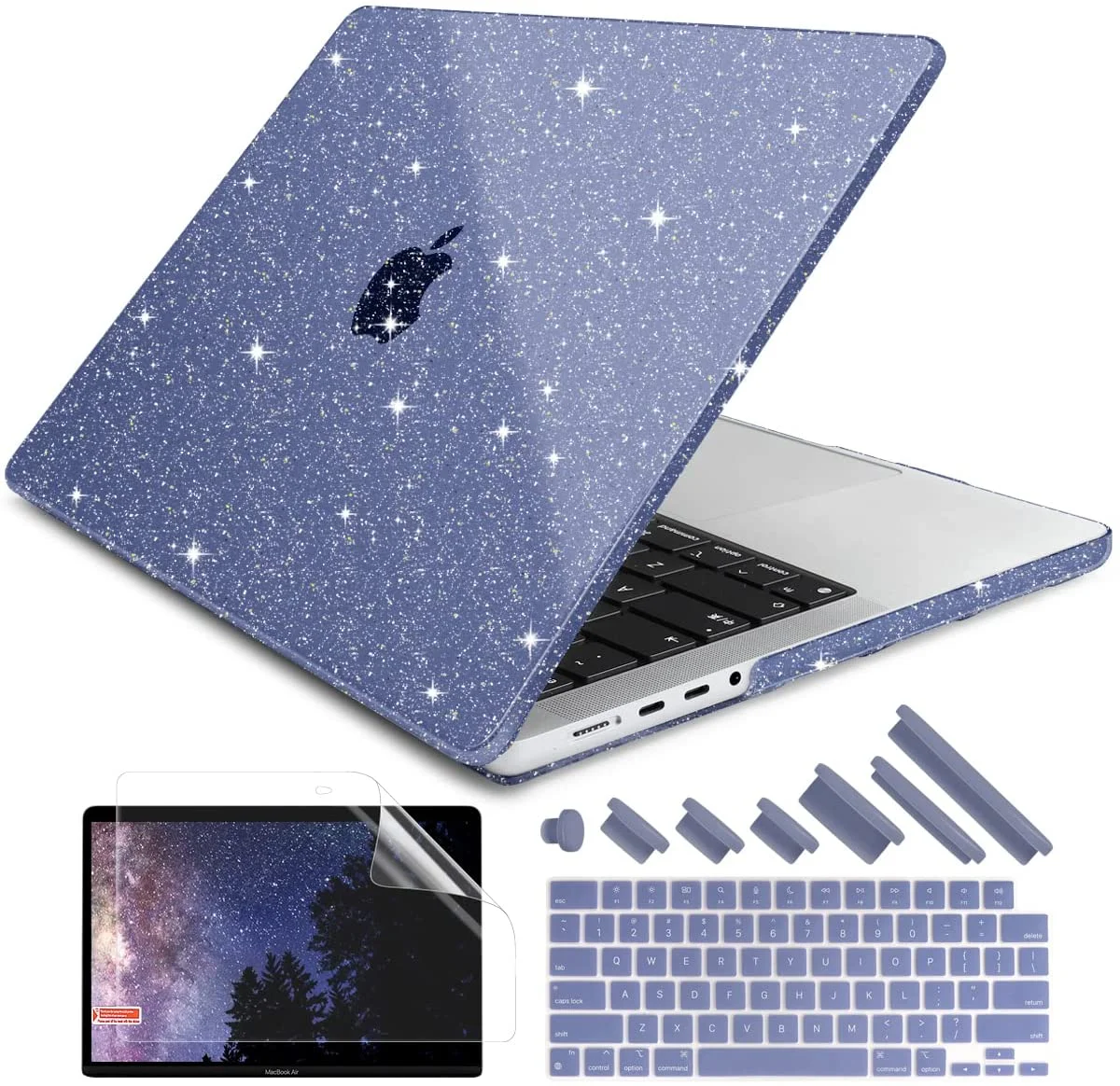 Hard Shell Case Keyboard Skin for MacBook Pro 13 inch Case 2020-2016 Release A2338 M1 A2289 A2251 A2159 A1989 A1706 A1708